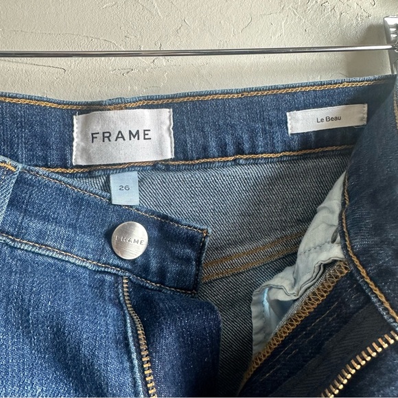 Frame Women’s Le Beau High Rise Straight Leg Cropped Jeans Size 26 - Picture 9 of 9